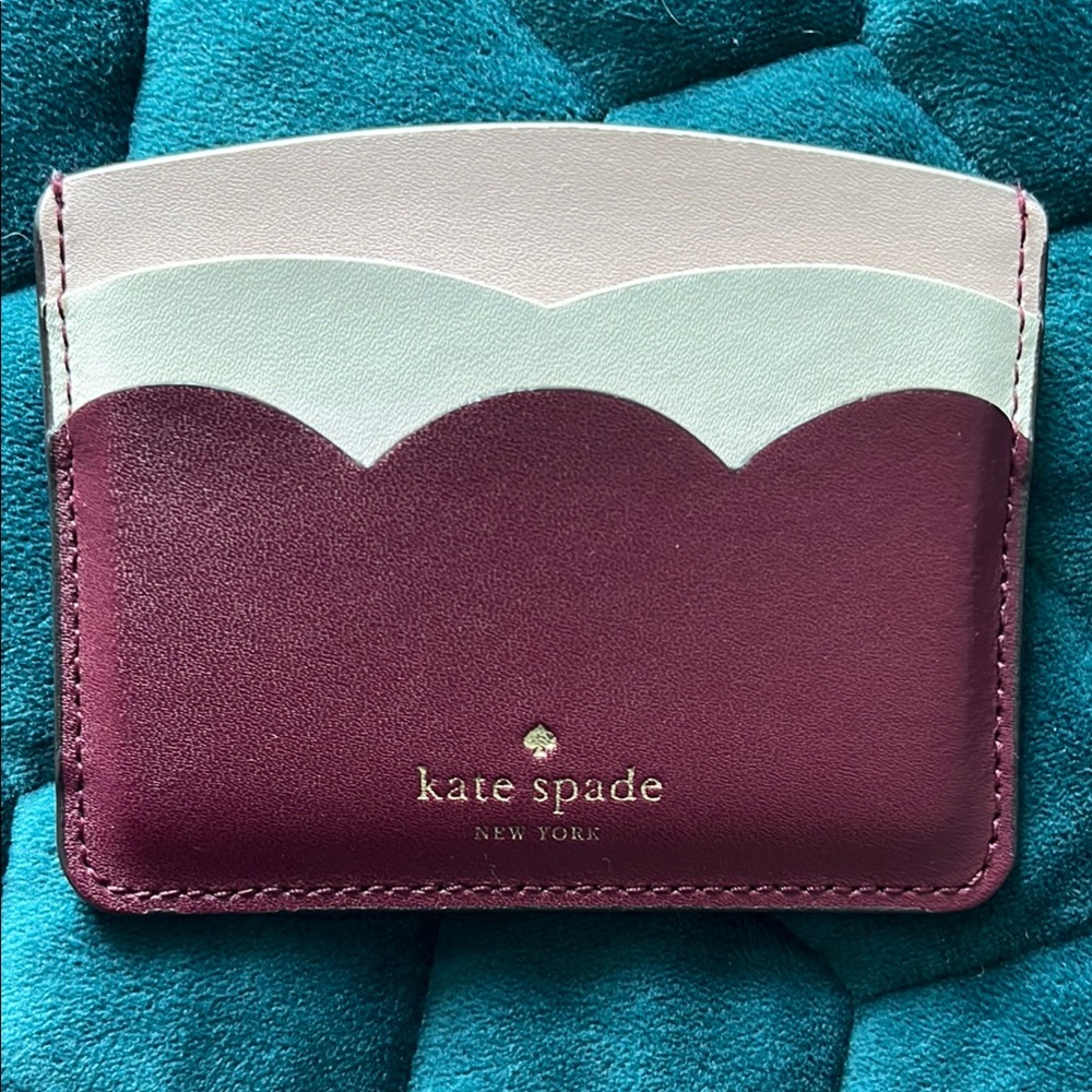 💖 Kate Spade Burgundy Leather Wallet